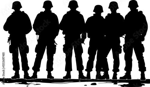 American Soldiers, military, army, advance,Vector Bundle