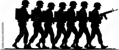 American Soldiers, military, army, advance,Vector Bundle