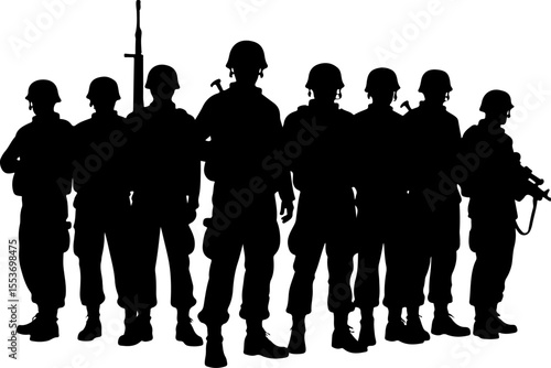 American soldiers military  army, advance Vector Bundle