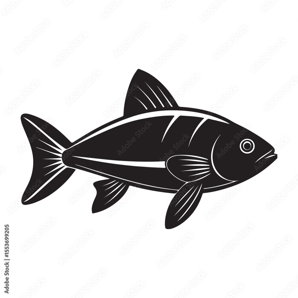 Fototapeta premium fish on a white background