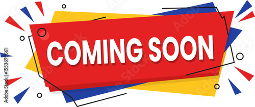 Red and Bold Coming Soon Banner Ideal for Online Storefronts or Product Launch Announcements