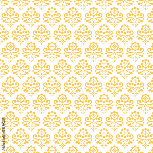 Damask seamless vector background. baroque style pattern. Graphic ornate pattern for wallpaper, fabric, packaging, wrapping. Damask flower ornament.
