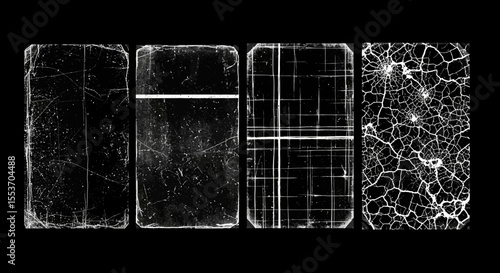 Grunge Texture Overlay Pack Distressed, Cracked, and Grid Backgrounds