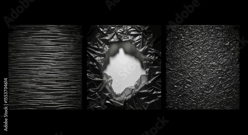 Abstract Black and White Texture Pack Three Unique High-Resolution Designs