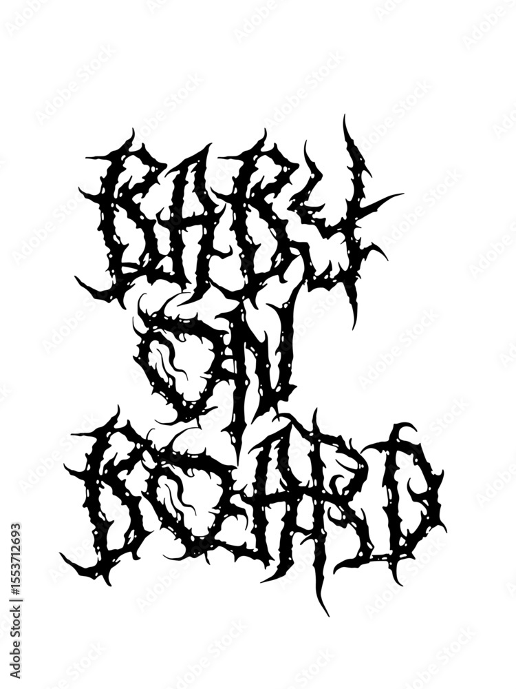 Fototapeta premium BABY ON BOARD