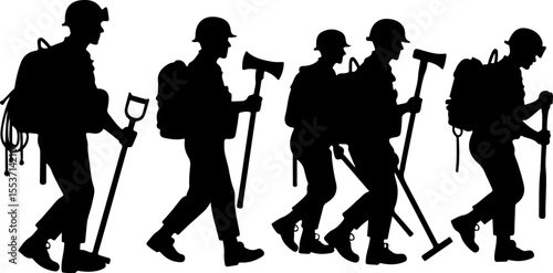 Soldiers, Military, Army,  vector bundle
