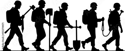 Soldiers, Military, Army,  vector bundle