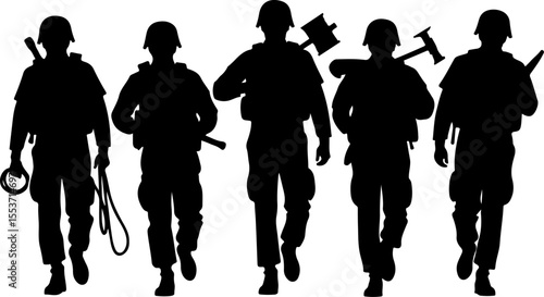 Soldiers, Military, Army,  vector bundle