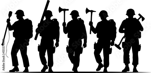 Soldiers, Military, Army,  vector bundle