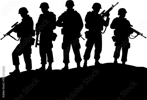 Soldiers, Military, Army,  vector bundle
