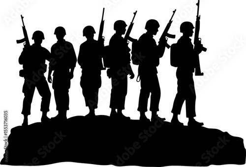 Soldiers, Military, Army,  vector bundle