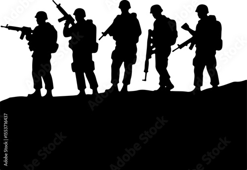 Soldiers, Military, Army,  vector bundle