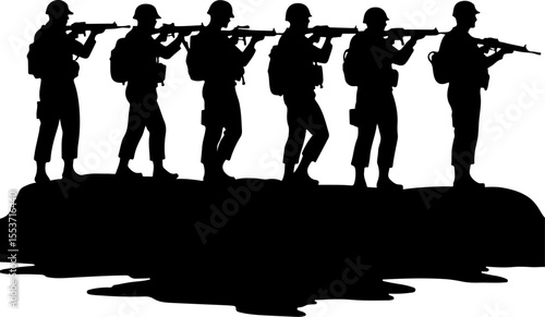 Soldiers, Military, Army,  vector bundle