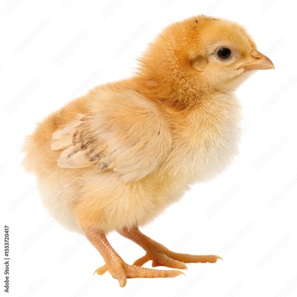 Obraz premium baby chicken on white background