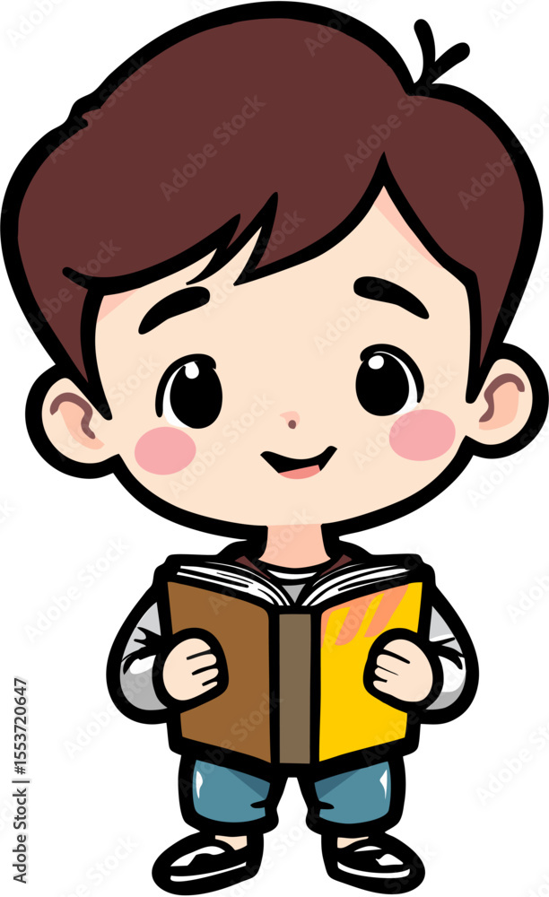 little boy reading a book little boy reading a book