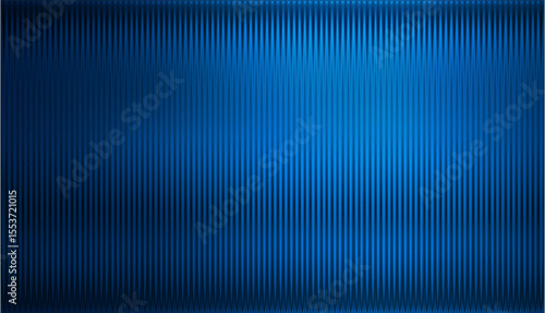 Dark blue grey ribbed glass. Vector ribbed glass texture background. Mesh gradient. acrylic ribbed bath surface. Reeded glass background semitransparent overlay. Bath wall window