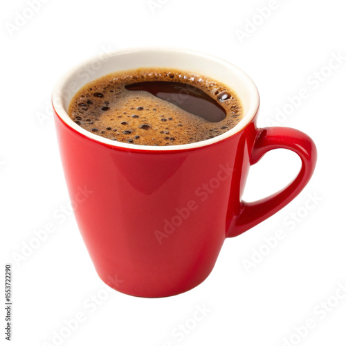 cup of coffee isolated on white background
