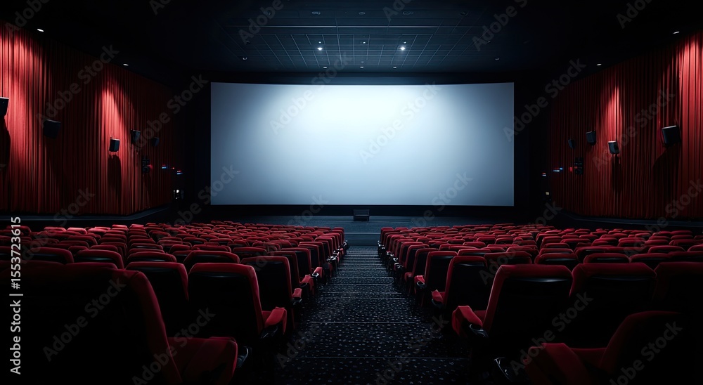 Obraz premium Empty movie theater interior (6)