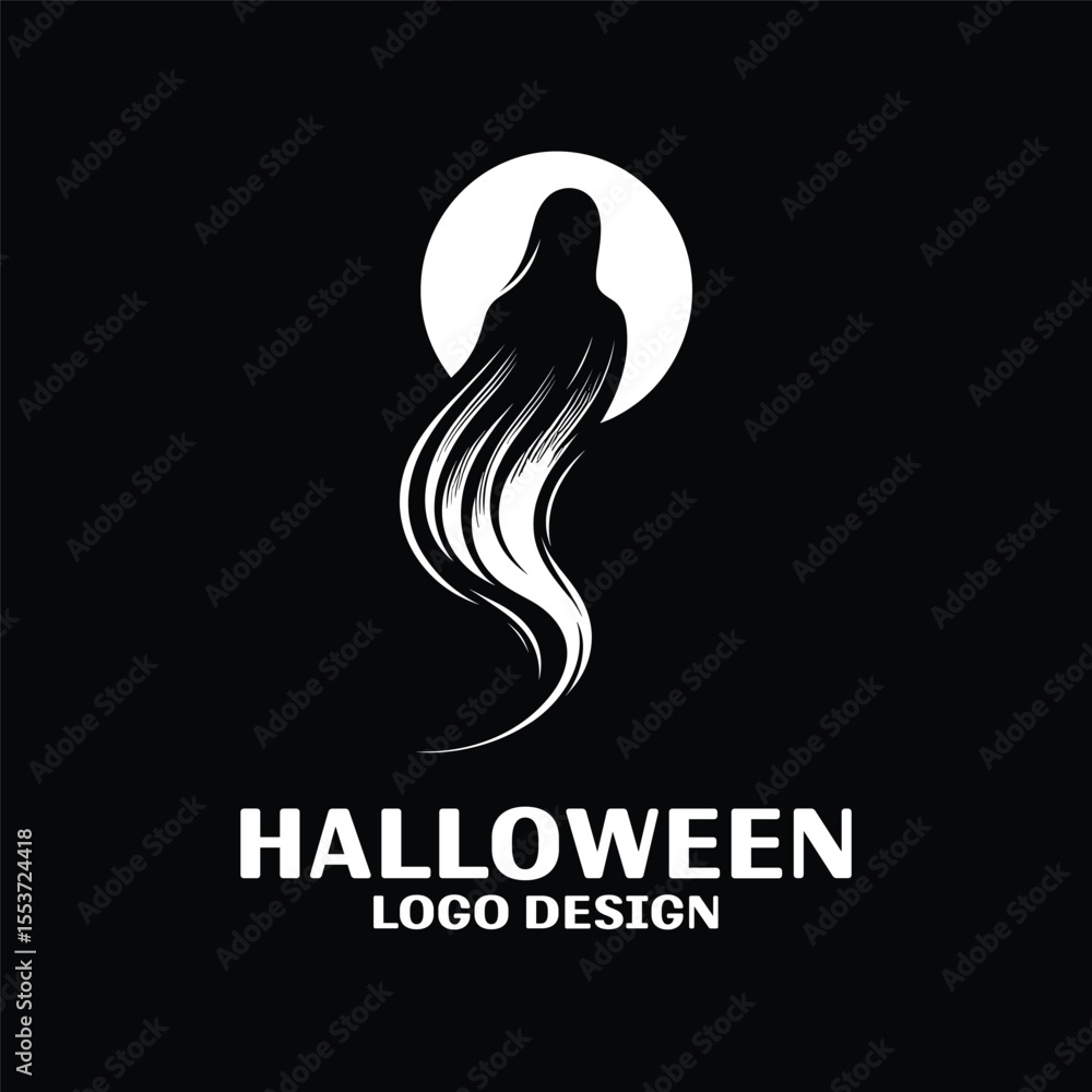 Naklejka premium Halloween Vector Logo Design