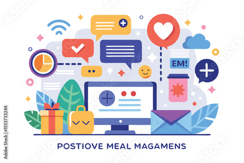 Understanding the role of positive public relations and media in shaping public perception and community engagement through vibrant graphics and digital communication tools