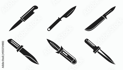 scalpel line art set, surgical blade silhouette, medical tool vector, scalpel line art silhouette vector illustration 