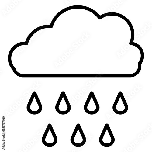 Rainy Clouds Icon