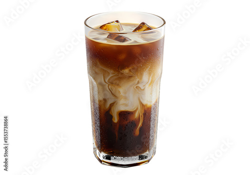 Refreshing Iced Coffee A Perfect Summer Drink on transparent background