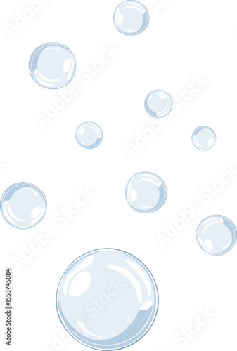 Delicate soap bubbles floating gracefully in the air. Capturing the ephemeral beauty of shimmering spheres