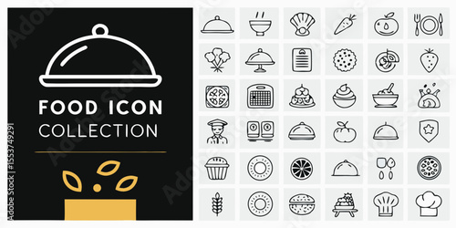 restaurant food menu icon