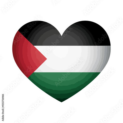 heart shaped Palestine flag vector illustration isolated Free Download heart shaped Palestine flag vector illustration isolated - GFXLoad