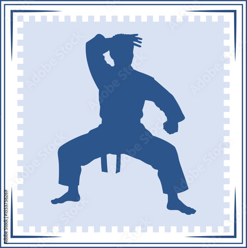 Karate silhouette Karate Icon Karate silhouette illustration