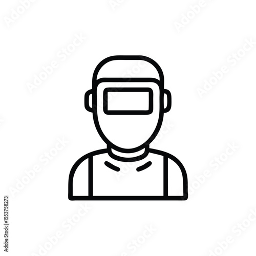 And of a welder wearing a protective mask and work clothes welding helmet