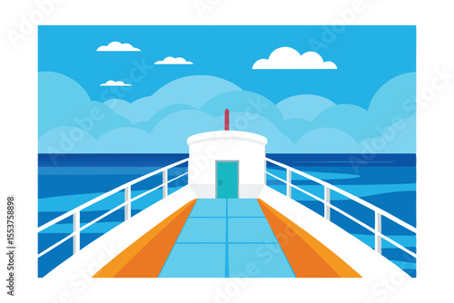 lighthouse on the sea