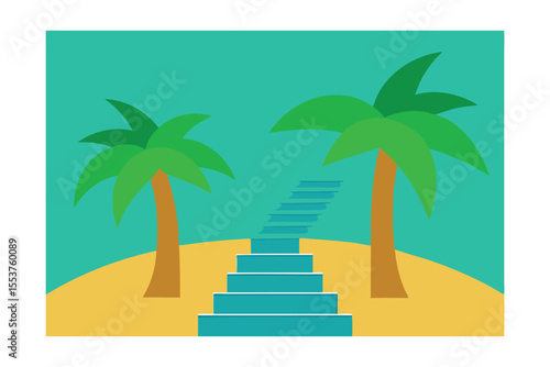 Tropical Paradise Steps A Journey to Serenity on a Secluded Island