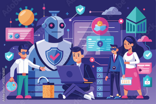 Exploring the integration of artificial intelligence in security with diverse characters working collaboratively in a digital environment