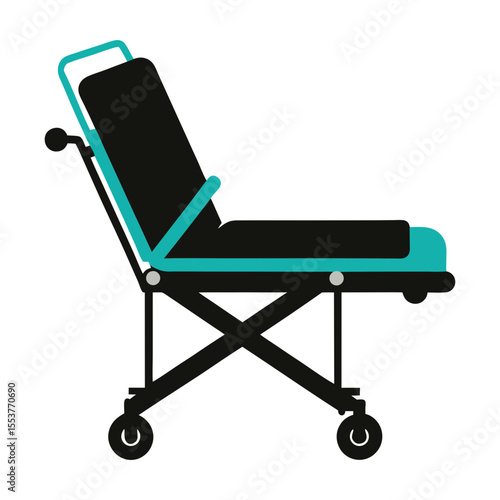Silhouette vector illustration of an electronic foldable ambulatory
