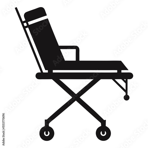 Silhouette vector illustration of an electronic foldable ambulatory