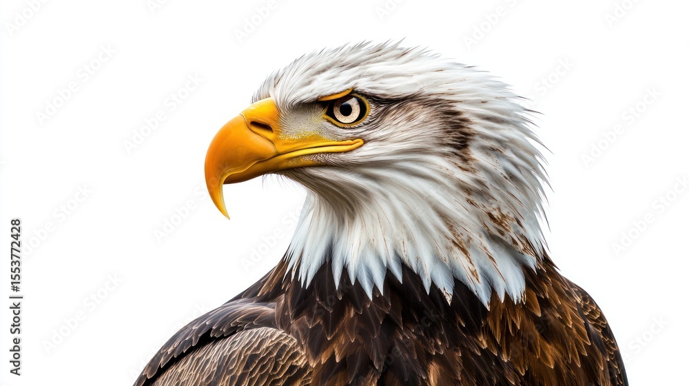 Obraz premium Powerful eagle head profile