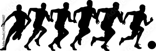 American football, football, players, action,  vector bundle