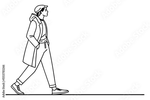 Casual Young Entrepreneur Vector Illustration
