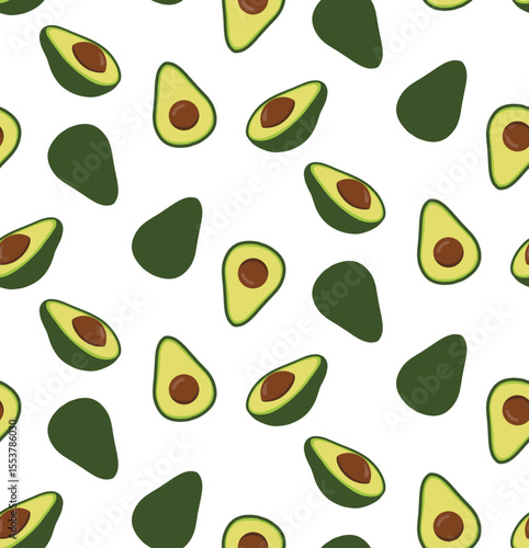 AVOCADO SEAMLESS PATTERN