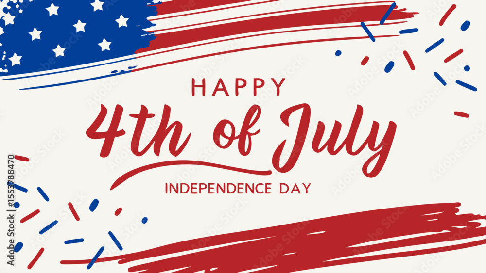 Obraz premium 4th of july independence