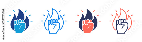 Motivation icon sheet multiple style collection