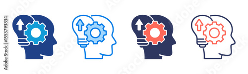 Wallpaper Mural Mindset Shift icon sheet multiple style collection Torontodigital.ca