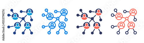 Networking icon sheet multiple style collection