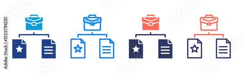 Work Prioritization icon sheet multiple style collection