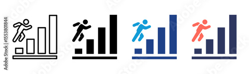 Personal Growth icon sheet multiple style collection