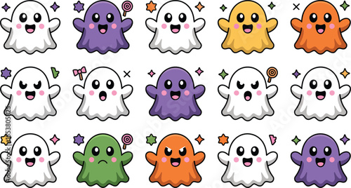 A cute vector set of funny baby animal monsters, perfect for a fun cartoon illustration collection