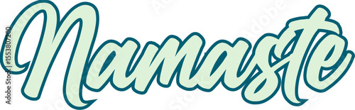 namaste, diseño vectorial positivo, PNG sin fondo