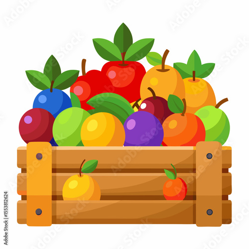 fruits and vegetables on white background